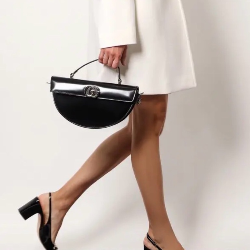 Gucci Half moon leather top handle bag NIB - Picture 11 of 13